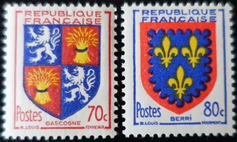 FRANCE TIMBRE ARMOIRIES BLASONS De PROVINCES N958 959 NEUF LUXE