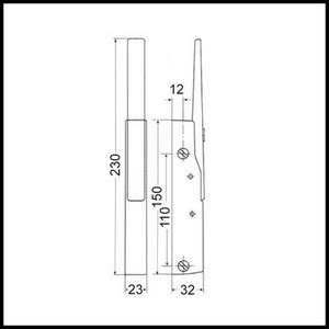 Fermeture Pour Porte De Frigo Fermod Cr Entraxe