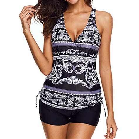 Women S Sexy Bikini Set Swimsuit Push Up Print Swimwear Beachwear