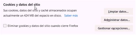 C Mo Borrar Cookies En Mozilla Firefox Portal De Clientes Siigo