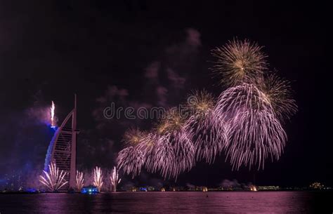 Dubai Fireworks for National Day Editorial Photography - Image of luxury, emirates: 55969202