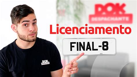 Licenciamento final 8 mês de vencimento e como pagar YouTube