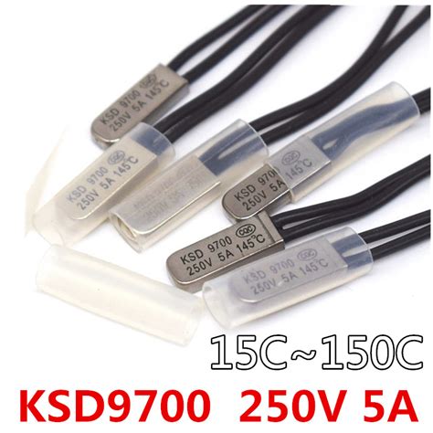 KSD9700 5A 250V 15C 35C 55C 60C 75C 80C 85C 90C 95C 100C 115C 120C 155C