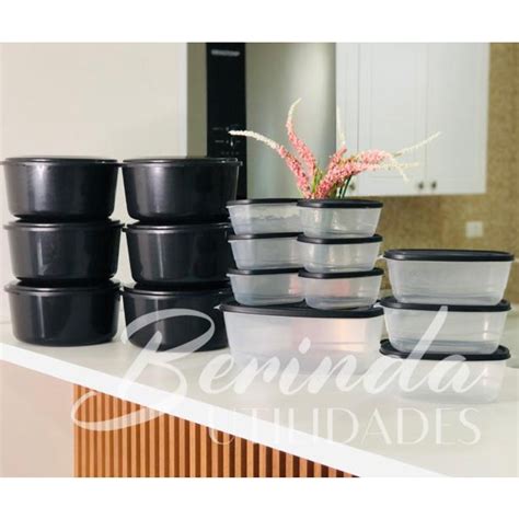 Kit Potes Hermetico Bpa Free Saladeira Redonda Pote Bpa Free