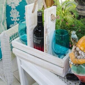 Wood Wine Caddy Wine Carrier Wine Tote Rusic Wedding Gift House