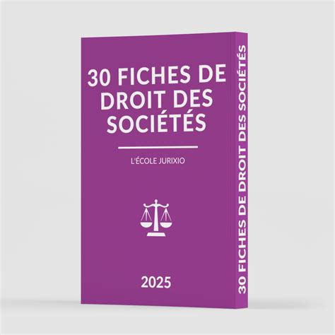 QCM droit des sociétés 30 questions réponses Jurixio