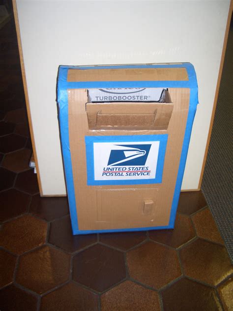 Cardboard Post Office Mail Box For Library Program Logo Image Is ©usps Design Inspired By