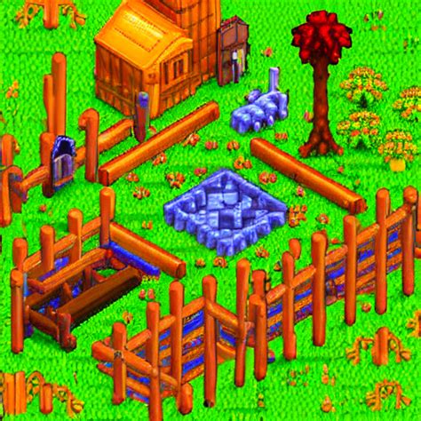 Prompthunt Isometric Webdesign Icon For Stardew Valley Farm 3d Render