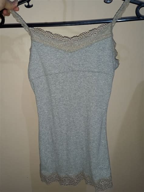 Dainty Coquette Angelic Justice Lace Y2k Grey Silver Cotton Cami Top