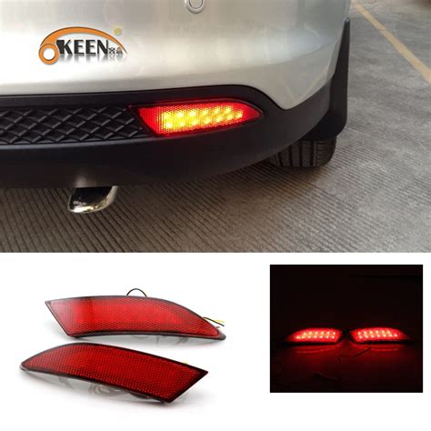 Reflector De Parachoques Trasero LED Para Coche L Mpara De Advertencia