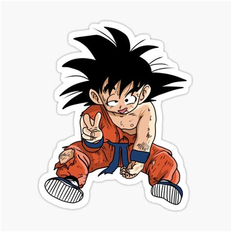 Dragon Ball Son Goku Sticker By Akolytus Redbubble