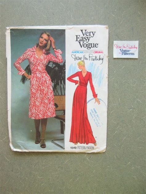 Vintage Vogue Diane Von Furstenberg Women S Misses Sewing Pattern