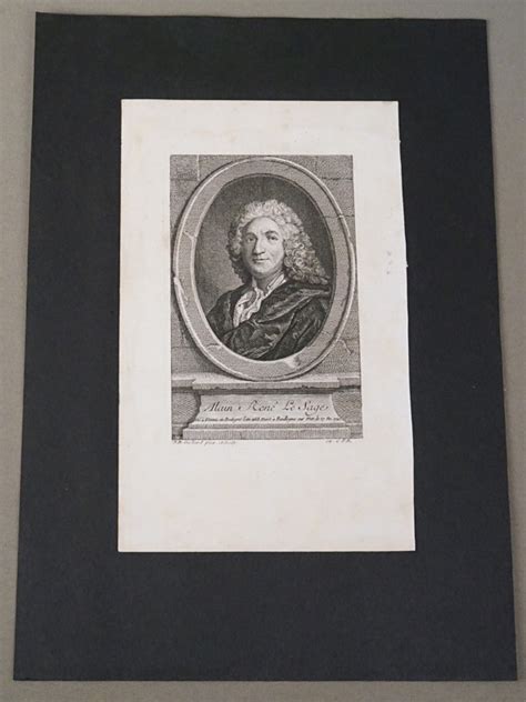Лесаж, Ален-Рене (1668 – 1747), французский романист. Гравюра на меди J ...