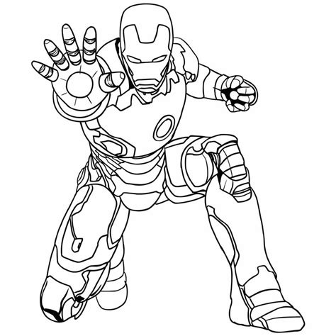 Cores Do Homem De Ferro Desenho