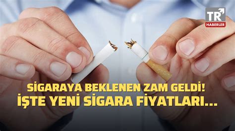 Sigaraya beklenen zam geldi İşte yeni sigara fiyatları