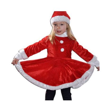 Déguisement Mère Noël Velours Fille Taille 3 4 Cdiscount Jeux Jouets