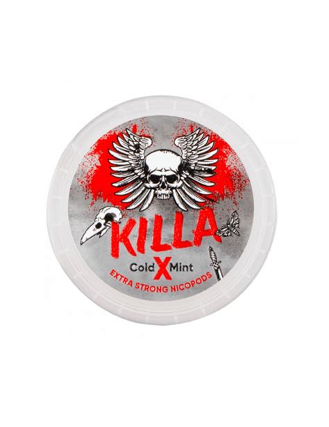 X Cold Mint De Killa Pouche Nicotine Sans Tabac Pas Cher 20 Sachets