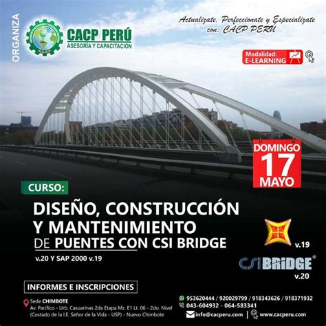 CACP Perú Curso Diseño Construcción Y Mantenimiento De Puentes Con