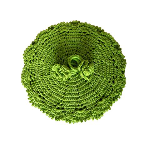 Sousplat Verde De Croche - Sousplat de Crochê Verde e Porta-Guardanapos Kit 4 Peças - Aromá ...
