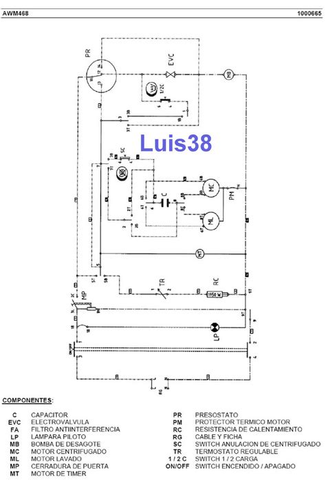 Hola Nesesito Diagrama Electrico De Lavadora AWM 468