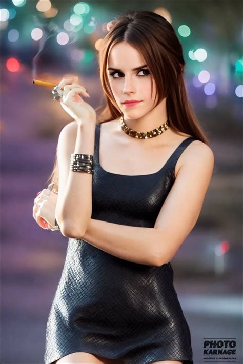 Emma Watson With A Cigarette By Photokarnage By Loki 667 On Deviantart