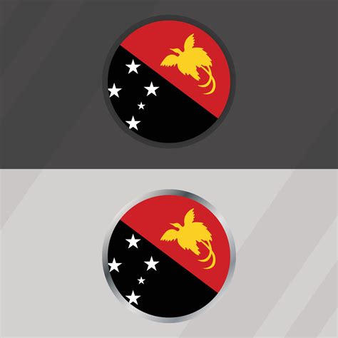 Papua New Guinea Round Flag Template 45999742 Vector Art at Vecteezy