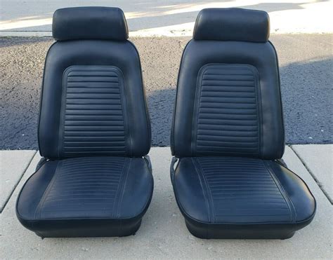 1969 Camaro Bucket Seats Black Standard Trim With Tracks 1967 1968 Original For Sale Emgcartech