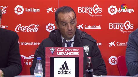 Rueda de prensa de José Luis Oltra tras el CD Mirandés vs Córdoba CF 1