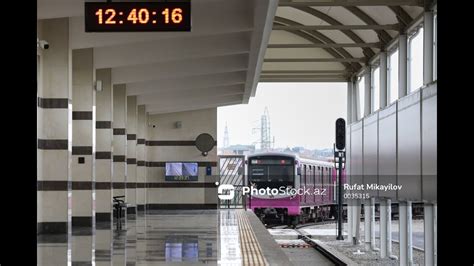 Bakı Metropoliteninin bu gün istifadəyə verilmiş Xocəsən stansiyası