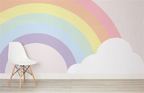 Rainbow Bedroom Wallpaper