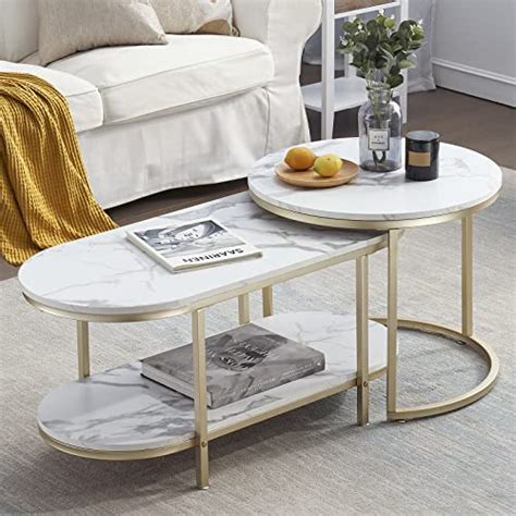 Best White Marble Oval Coffee Table