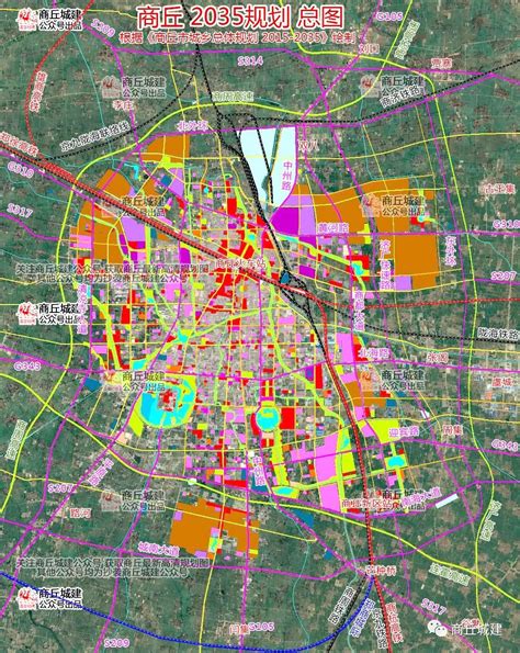 《商丘市城乡总体规划 2015 2035》（卫星地图版）公园