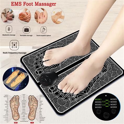 Foot Massager Electric Massage Pad Feet Muscle Stimulator Mat 【52off】