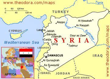 Maps of Syria - Flags, Maps, Economy, Geography, Climate, Natural ...