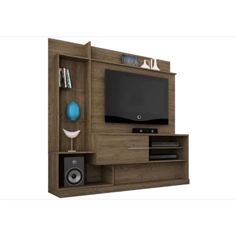 Estante Home Theater Dimas 100 Mdp Porta Deslizante Rijo Madetec