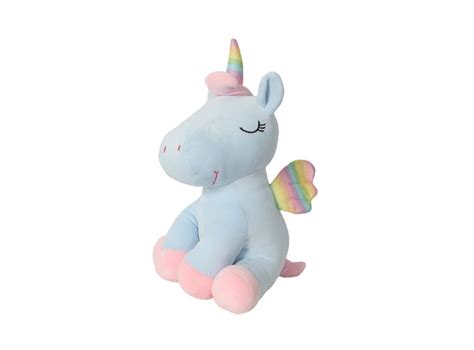 Ripley Peluche Unicornio Celeste Spanex