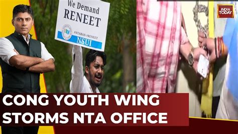 Storm Over The Exam Mess Escalates Cong Youth Wing Storms Nta Office