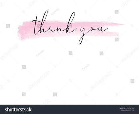 Plain Thank You Card White Background Stock Vector (Royalty Free) 1850547040 | Shutterstock