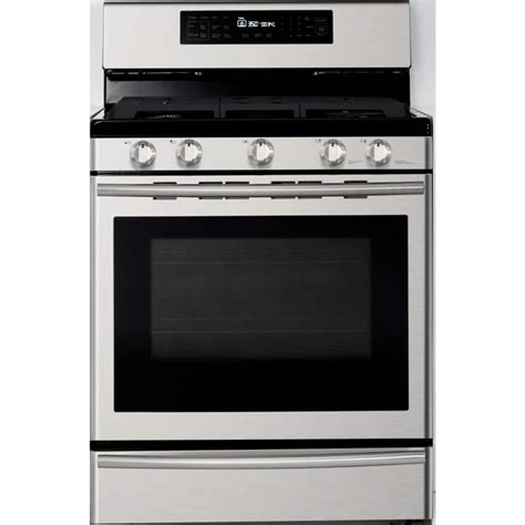 Samsung 30 In 5 8 Cu Ft Gas Range With Self Cleaning And True Convection Oven In Stainless