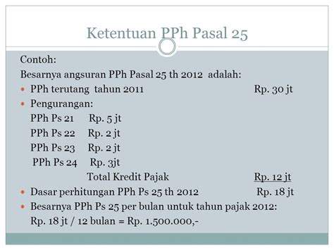 Detail Contoh Perhitungan Pph Badan Koleksi Nomer