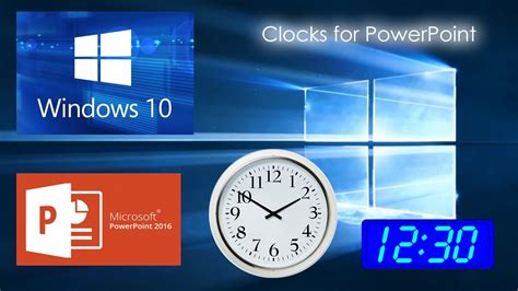 How To Display A Clock In Powerpoint Youtube