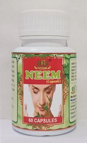 Neem Capsule Packaging Type Bottle Packaging Size 60 Cap At Rs 575