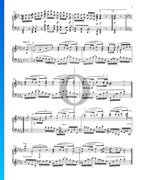 Variationen Und Fuge Ber Ein Thema Von H Ndel Op Variation V