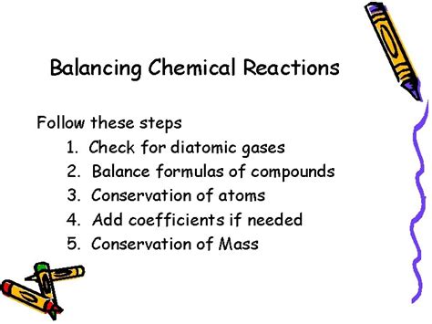 Balancing Chemical Equations Part Ii Balancing Chemical Reactions