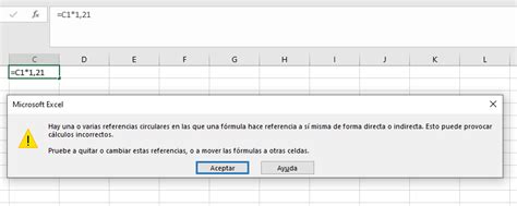 Qué son las referencias circulares en excel ExcelFacil