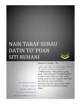 SURAU DATIN TO PUAN SITI RUHANI SIRI 2 Cikgu Sabrina Flip PDF AnyFlip