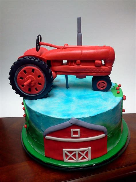 Farmall Tractor Cake — Birthday Cakes Tractor Cake Tractor Birthday