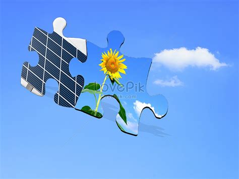 Geometric puzzle material for environmental protection creative image ...