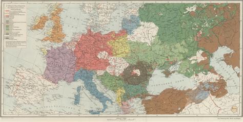 Ethnographic Map Of Europe 1919