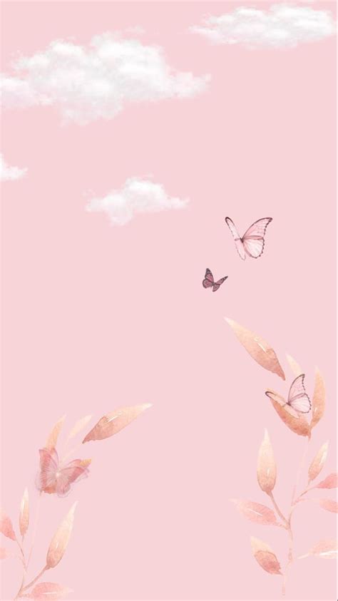 Cute Aesthetic Pink Butterfly Fondos De Colores Fondos De Pantalla